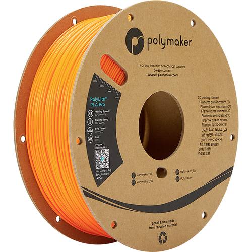 Polymaker PA07010 6938936710356 Filament PLA Pro hohe Steifigkeit, schlagfest 1.75 mm 1000 g Orange PolyLite™ 1 St.