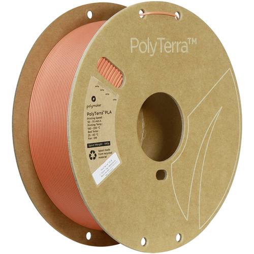 Polymaker PA04041 Marble Filament PLA geringerer Kunststoffgehalt, Matt, Mehrfarbig 1.75 mm 1000 g Marble Brick PolyTerr...