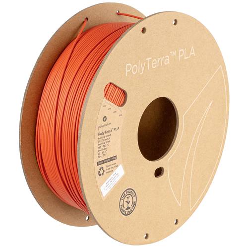 Polymaker PA04006 Muted Filament PLA geringerer Kunststoffgehalt, Matt 1.75 mm 1000 g Muted Red PolyTerra™ 1 St.
