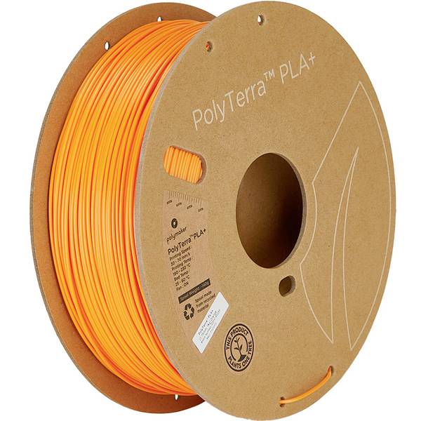 Polymaker PA05002 Regular Filament PLA+ geringerer Kunststoffgehalt, hohe Steifigkeit 1.75 mm 1000 g Orange PolyTerra™ 1 St.