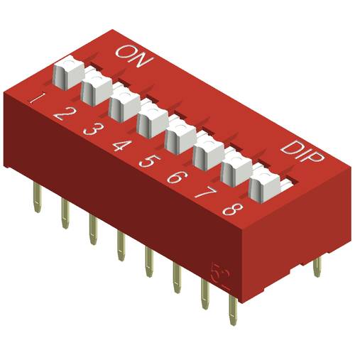 Thumbnail - Diptronics NDS-06V DIP-Schalter Polzahl 6 Slide-Type 1 St.