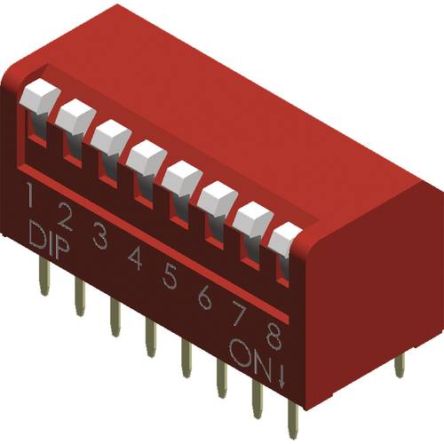 Thumbnail - Diptronics NDP-08V DIP-Schalter Polzahl 8 Piano-Type 1 St.