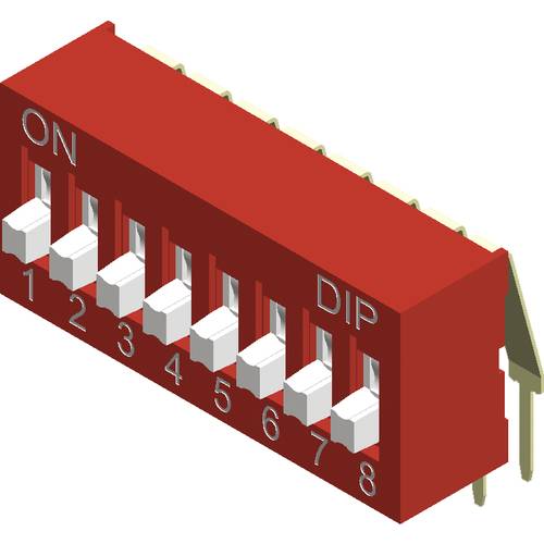 Diptronics NDA-06V NDA-06V DIP-Schalter Polzahl 6 Right Angle 1 St.