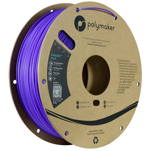 Polymaker PA02071 Temperature Color Changing Filament PLA Farbwechsel 1.75 mm 1000 g Purple, Pink, Transluzent PolyLite™...