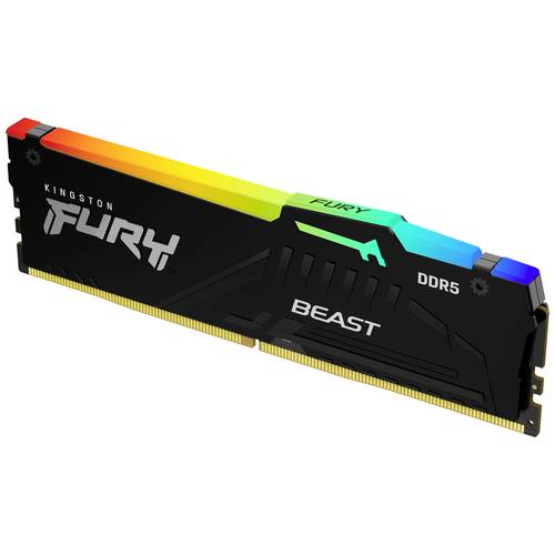 Thumbnail - Kingston CL30 FURY Beast RGB XMP PC-Arbeitsspeicher Modul DDR5 16 GB 1 x 16 GB Non-ECC 288pin DIMM CL30 KF560C30BBA-16