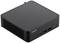 Ein schwarzer Mini-PC von ASUS mit mehreren USB-Anschlüssen auf der Vorderseite und einer Belüftungsöffnung an der Seite.