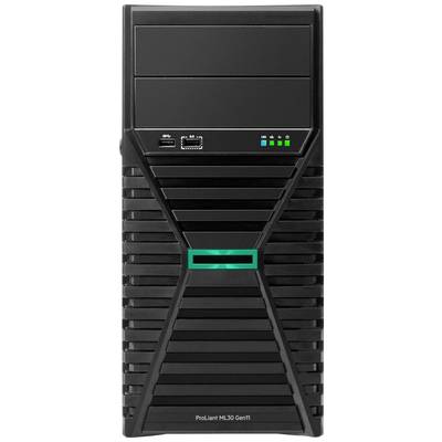 Schwarzer Tower-PC mit markanten horizontalen Lüftungsschlitzen, zwei USB-Anschlüssen und Statusleuchten auf der Vorderseite.