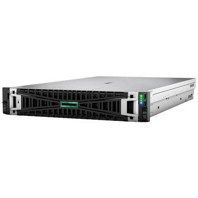 Ein Server-Rack mit mehreren Festplatteneinschüben und LED-Anzeigen, geeignet für Rechenzentren oder große Datenverarbeitungsaufgaben.