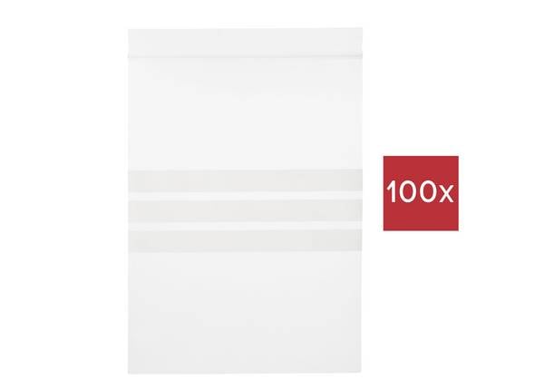 TRU COMPONENTS Druckverschlussbeutel mit Beschriftungsstreifen (L x B) 170 mm x 120 mm Transparent Polyethylen 100 St.