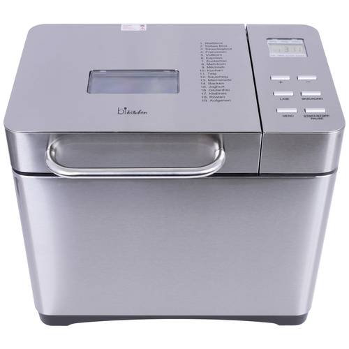 BiKitchen bake 501 Brotbackautomat mit Messbecher, mit Display 2 l Inox
