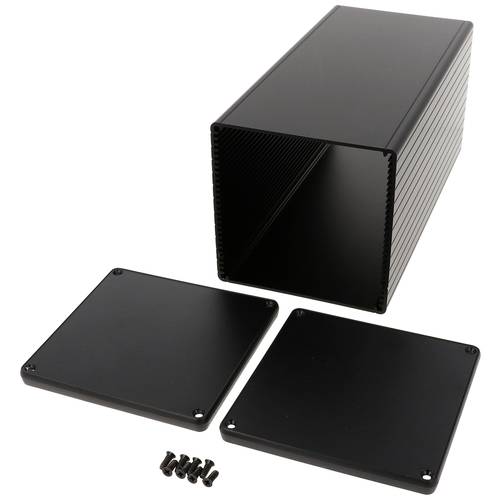 Hammond Electronics 1455NS2202BK Universal-Gehäuse 220 x 103 x 103 Aluminium extrudiert Schwarz 1 St.
