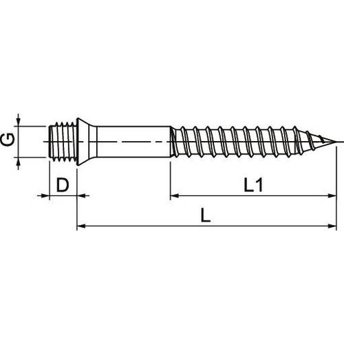 OBO Bettermann 3498150 3498150 Stockschraube 50.00 mm 1 St.