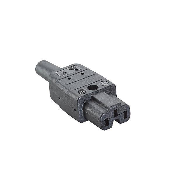Bachmann 916170 Heißgeräte-Steckverbinder 789    Schwarz 1 St.