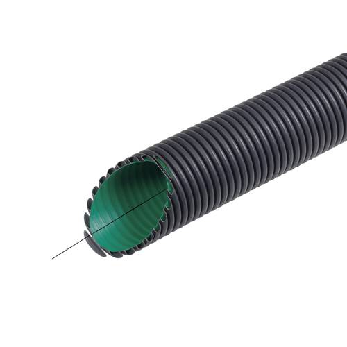 Fränkische Rohrwerke 19210075 KabuflexRplus75 sw Wellrohr Schwarz 50 m