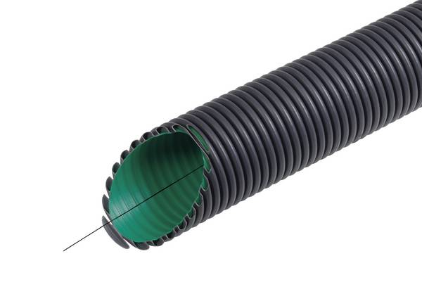 Fränkische Rohrwerke 19210110 KabuflexRplus110 sw Wellrohr Schwarz  93 mm  50 m