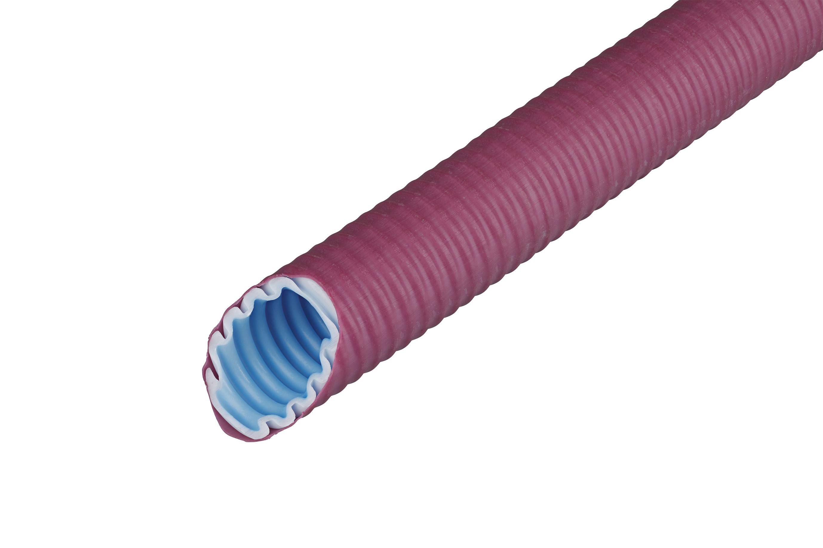 Fränkische Rohrwerke 25610063 FFKuS-EM-F-105 63mag Wellrohr 25 m