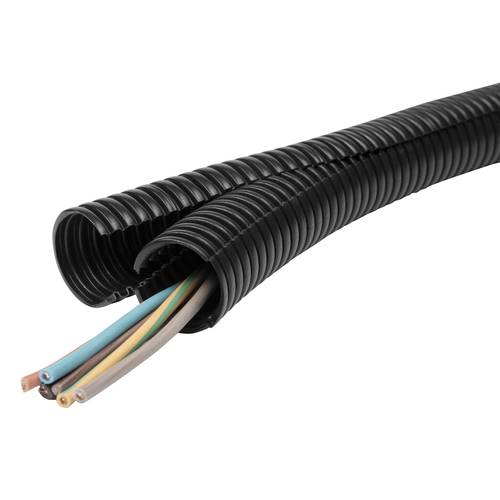 Fränkische Rohrwerke 3840003700 2PPSM-37U.25 Spiralschlauch Schwarz 25 m