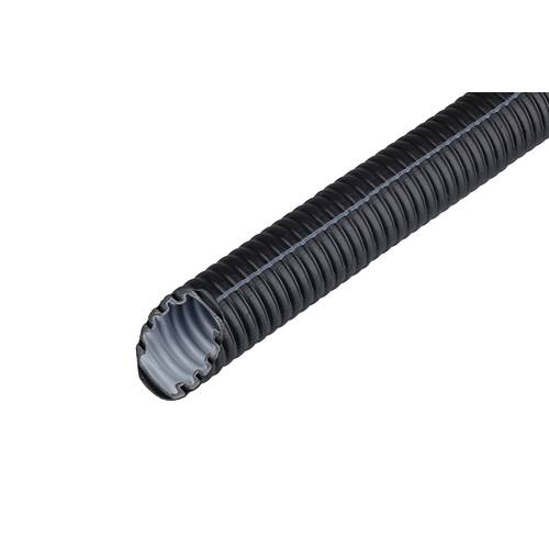 Fränkische Rohrwerke 25510040 FFKuS-EM-F-LS0H 40sw Wellrohr Schwarz 25 m