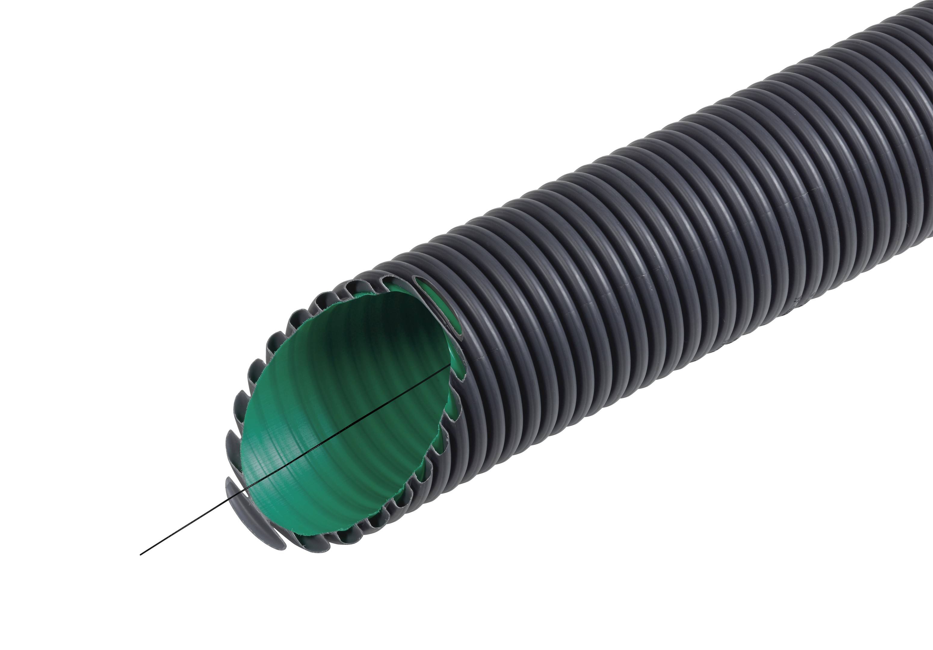 Fränkische Rohrwerke 19210200 200 Typ 450 25m Wellrohr Schwarz 25 m