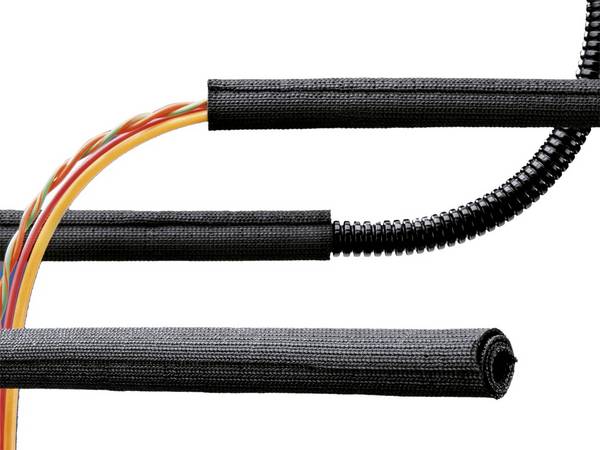 Fränkische Rohrwerke 4851902503 WPET-SC25B.25 Kabelschlauch  Schwarz 25 m