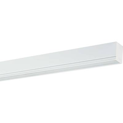 Eine weiße, rechteckige Deckenleuchte mit schlichtem Design, geeignet für moderne Innenräume.