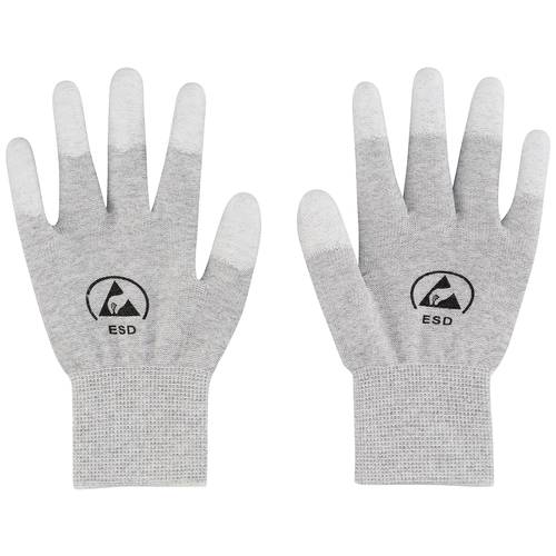 Thumbnail - TRU COMPONENTS TC-12539840 ESD Handschuhe Hellgrau Kleider-Größe: S 1 Paar