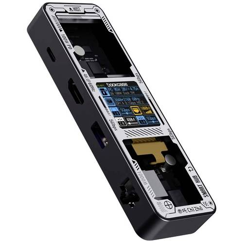 Dockcase USB-C® Dockingstation DPB61L-EB Universal integriertes Display, inkl. Ladefunktion, USB-C® Power Delivery