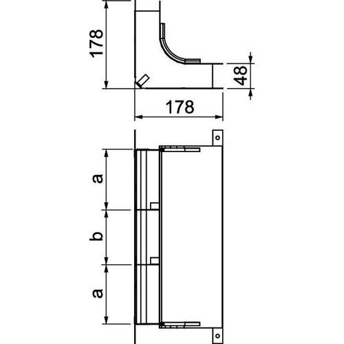 Thumbnail - OBO Bettermann 7400665 Bogen (B x H) 350.00 mm x 48.00 mm 1 St.