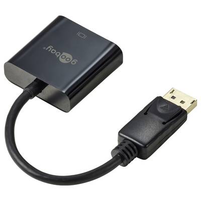 'USB zu HDMI Adapter mit schwarzem Gehäuse und kurzem Kabel. Der Adapter konvertiert USB-Signale zu HDMI für Video-Anschlüsse.'