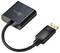 'USB zu HDMI Adapter mit schwarzem Gehäuse und kurzem Kabel. Der Adapter konvertiert USB-Signale zu HDMI für Video-Anschlüsse.'