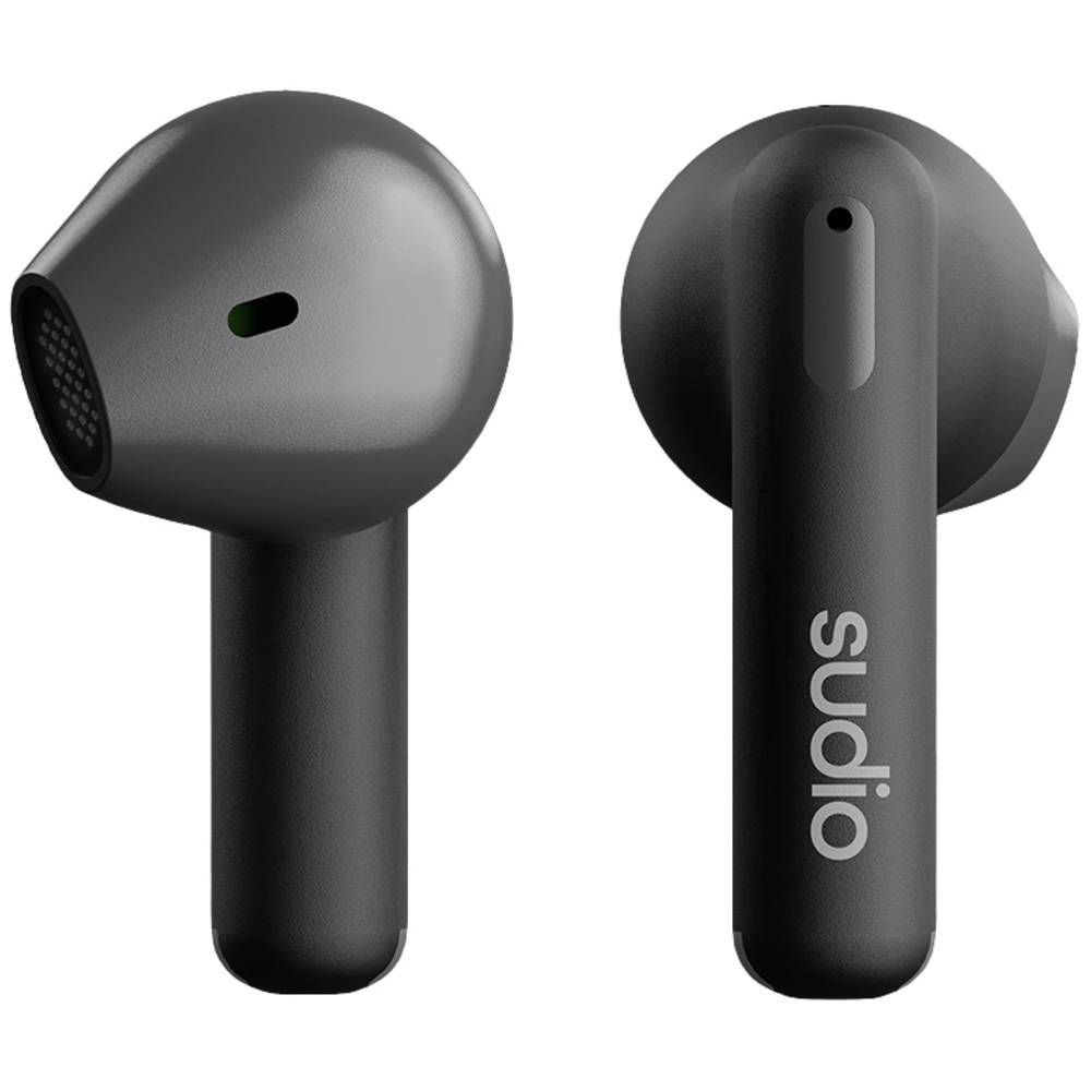 Sudio A1 In Ear headset Bluetooth Stereo Zwart Headset, Oplaadbox, Touchbesturing