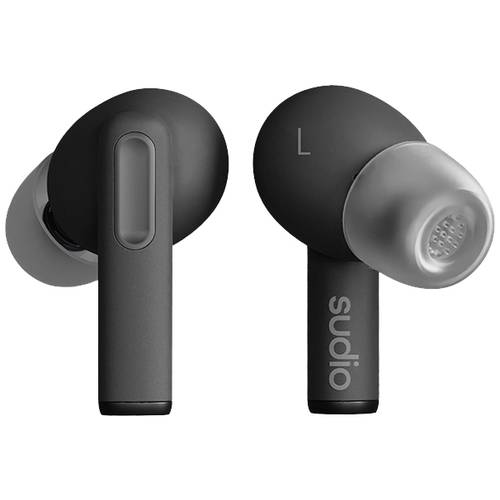 Sudio A1 Pro In Ear Headset Bluetooth® Stereo Schwarz Noise Cancelling Headset, Ladecase, Touch-Steuerung