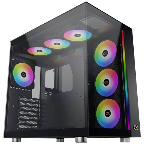 Xigmatek AQUA Ultra Air Midi-Tower PC-Gehäuse Schwarz