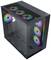 PC-Gehäuse mit Glaspanelen zeigt bunte RGB-Lüfter an der Ober- und Vorderseite.