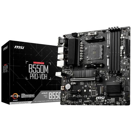 Thumbnail - MSI B550M PRO-VDH Mainboard Sockel (PC) AMD® AM4 Formfaktor (Details) Micro-ATX Mainboard-Chipsatz AMD® B550