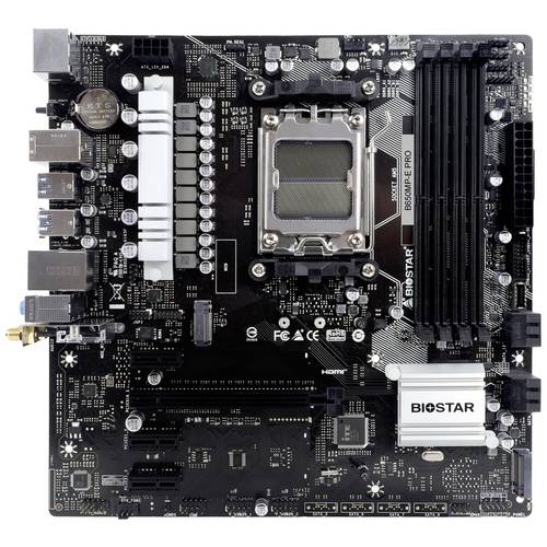 Thumbnail - BioStar B650MP-E Pro Mainboard Sockel (PC) AMD® AM5 Formfaktor (Details) Micro-ATX Mainboard-Chipsatz AMD® B650
