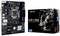 Eine schwarze Hauptplatine neben einer Verpackung mit der Aufschrift 'BIOSTAR H510M' und technischen Details.