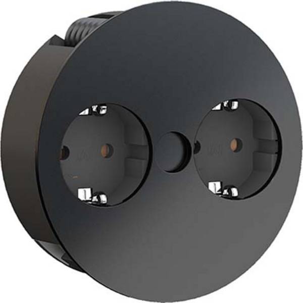 Bachmann 931150 Steckdosenleiste  Schwarz Schutzkontakt 1 St.