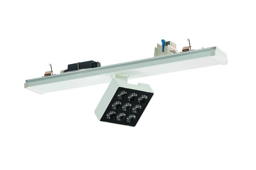 RIDI VLMF-KARO-S 2500-840 M-DA Lichtbandmodul aus ALU-Profil angepasst an die Ge