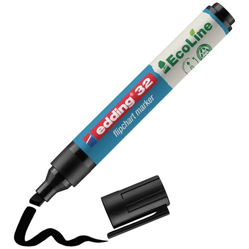 Thumbnail - Edding 4-32001 Flipchartmarker 32 EcoLine Keilspitze 1 - 5 mm Schwarz 1 St.