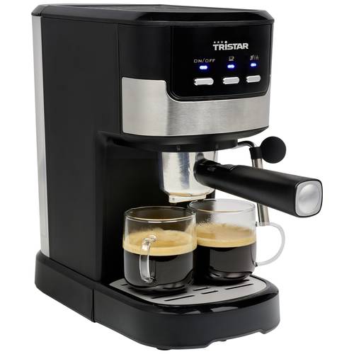 Tristar CM-2278 Espressomaschine mit Siebträger Schwarz, Edelstahl 1100 W