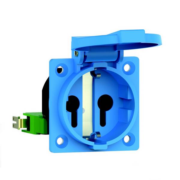 Bals Elektrotechnik 7154  Anbau-Steckdose  mit Schalter IP54 Blau