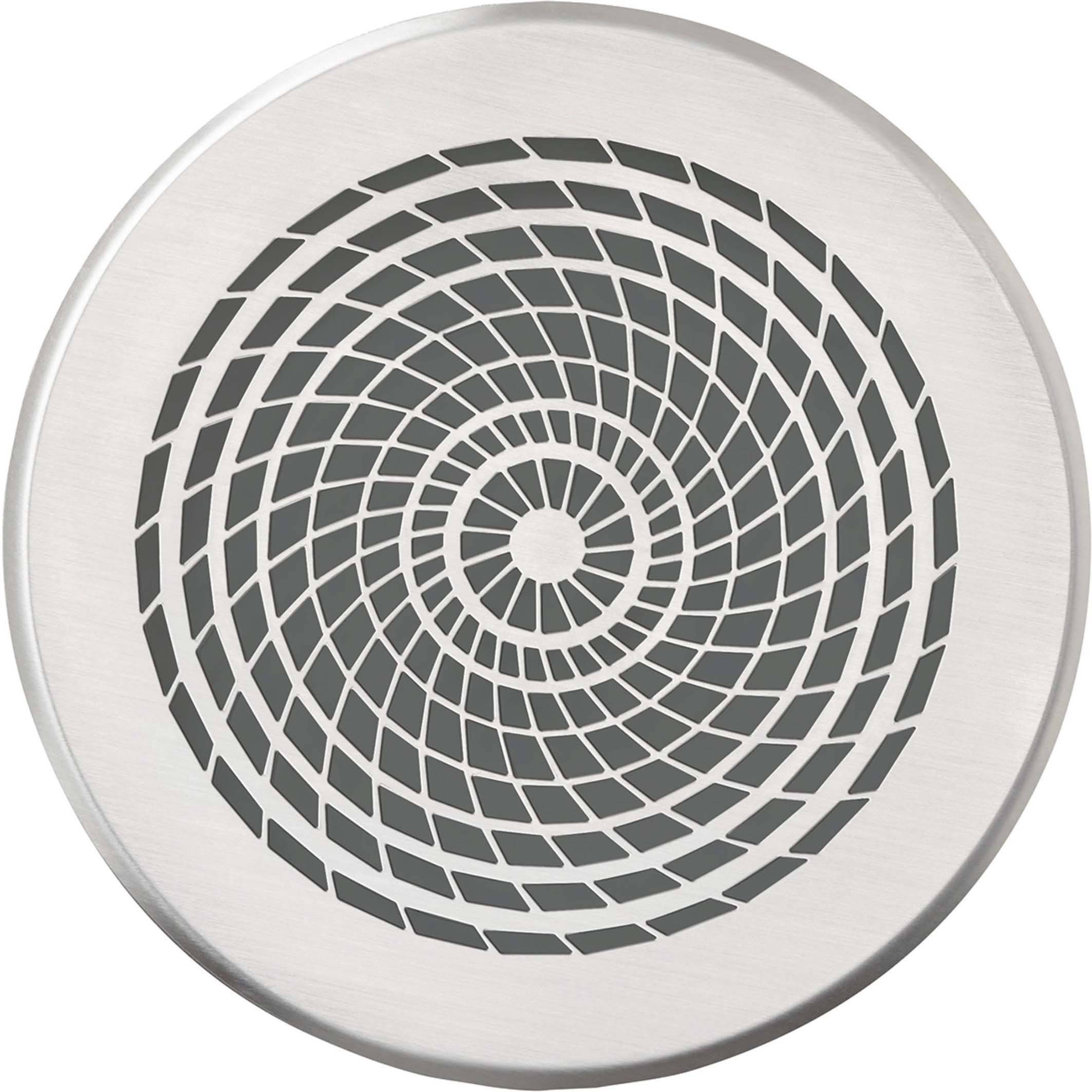 Metalldeckel mit spiralförmigen Ausschnitten.