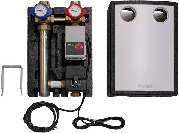 Vaillant Pumpengruppe mit 3-Wege-Mischer Rp 1", Vor-/Rücklauf Kvs 8,0