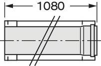 Technische Zeichnung eines zylindrischen Objekts mit der Aufschrift '1080'.