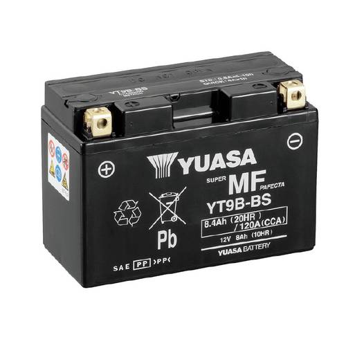 Thumbnail - Yuasa YT9B Motorradbatterie 12 V 8 Ah