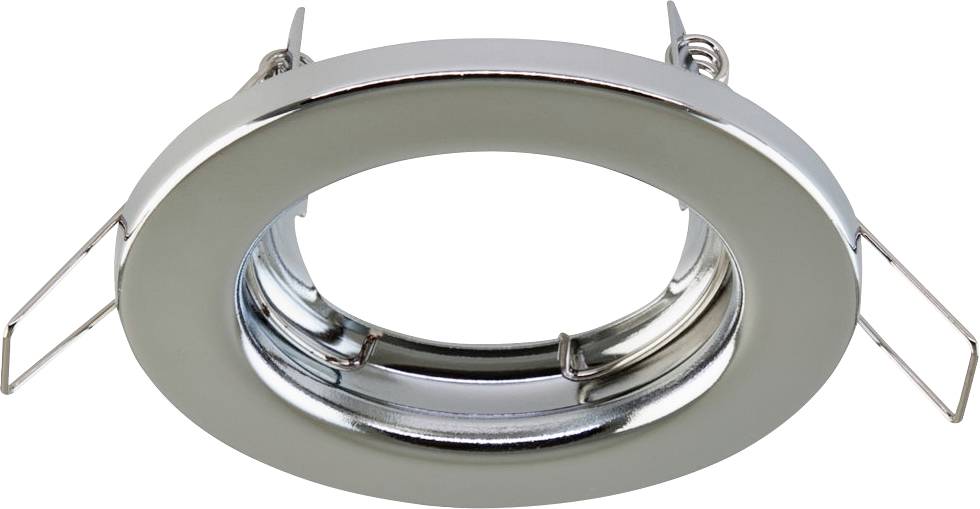 Technische Zeichnung eines Einbau-Drehreglers. Oben: Ansicht von oben mit Durchmesserangabe. Unten: Schnittansicht mit Einbauhöhe und -breite.