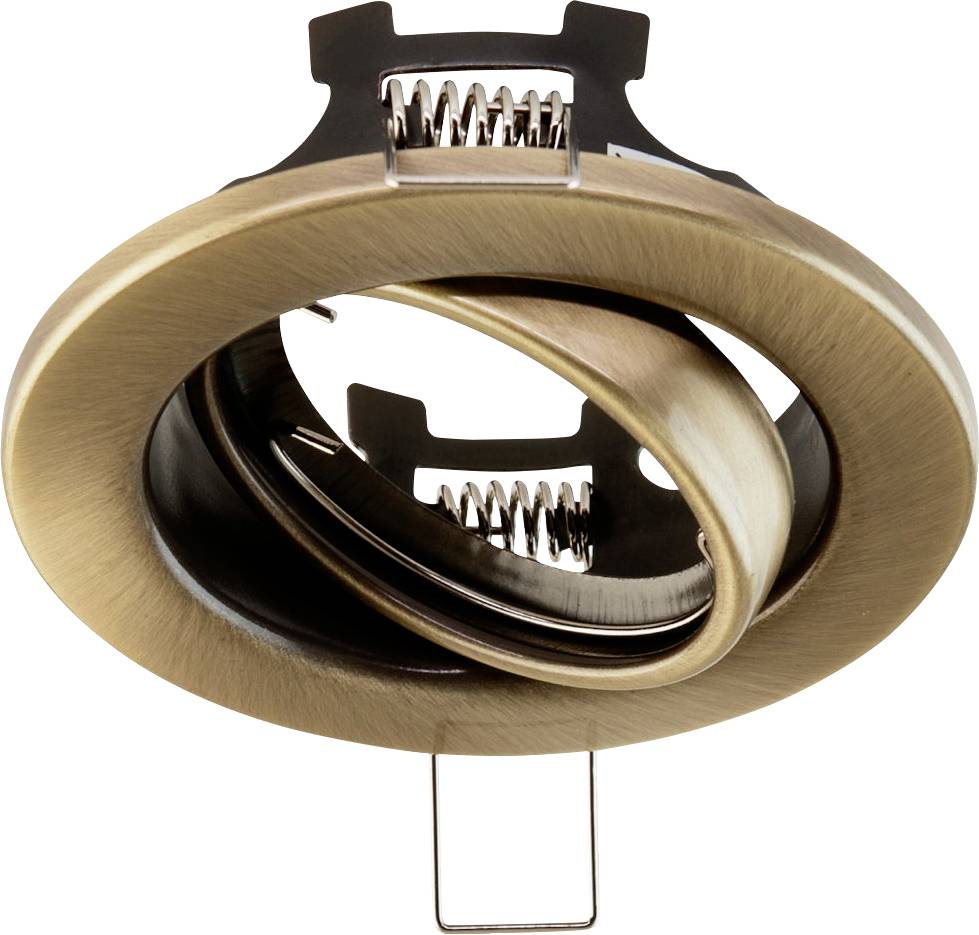 'Technische Zeichnung eines Einbaustrahlers. Oben: Draufsicht mit Durchmesser 89 mm. Unten: Seitenschnitt mit Einbautiefe 49 mm und benötigter Deckenausschnitt 68 mm.'