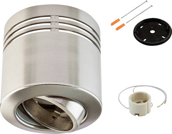 EVN 753813 753813 Aufbauleuchte Hochvolt-Halogenlampe GU10  50 W Chrom