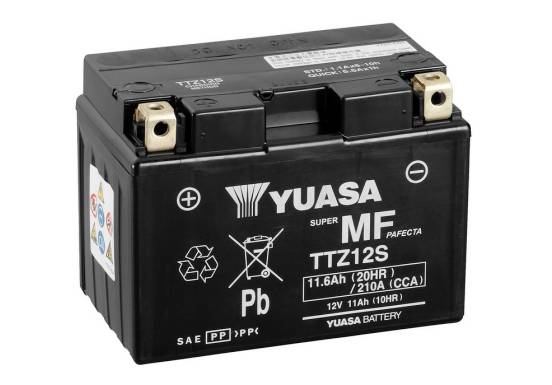 Yuasa TTZ12S 12V 11Ah 210A Motorradbatterie 12 V 11 Ah